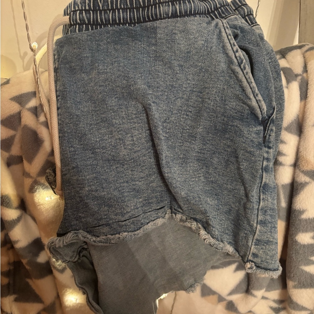 NO BO Denim Blue Casual Shorts